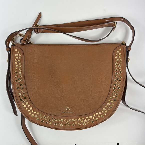 Michael Kors Handbags - Michael Kors Jagger Large Embellished Pebble Leather Messenger Bag